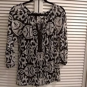 Ladies inc size medium embellished black and white